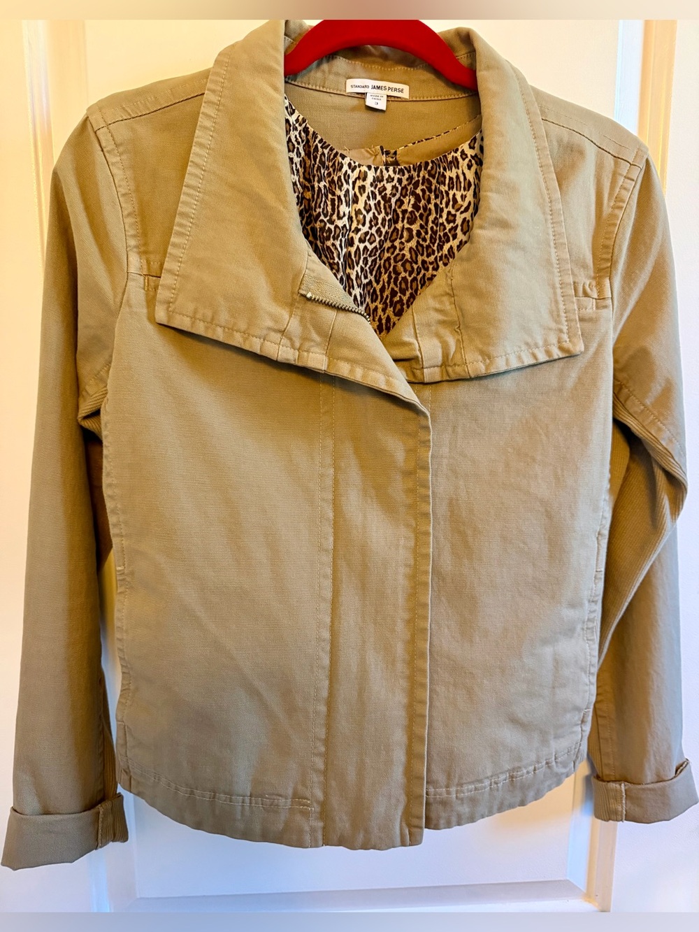 Safari Chic Moto-Style Jacket – Size Medium (3)